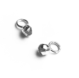endedupper knudeskjuler 4mm lukket ring sterling sølv 2 stk